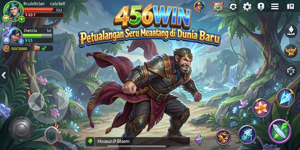 Screenshot gameplay yang menggambarkan petualangan seru dalam 456WIN.