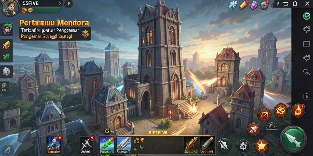 Gameplay seru dan penuh strategi dalam 55FIVE.