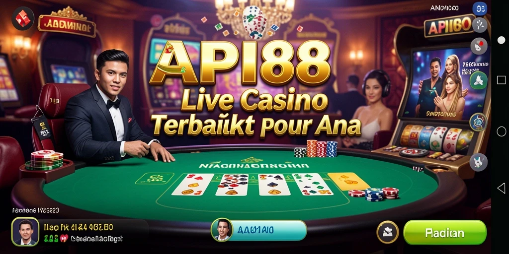 Tampilan gameplay Live Casino yang mengasyikkan di API88.