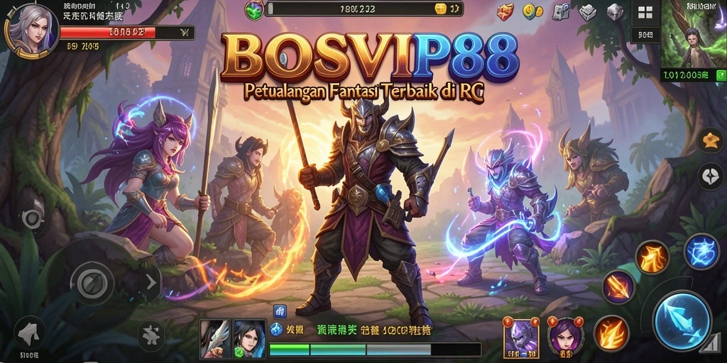 Screenshot BOSVIP88 menampilkan petualangan seru dalam dunia RPG.