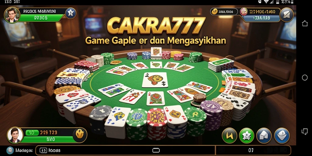 Tampilan gameplay seru dalam CAKRA777 saat bermain Gaple.