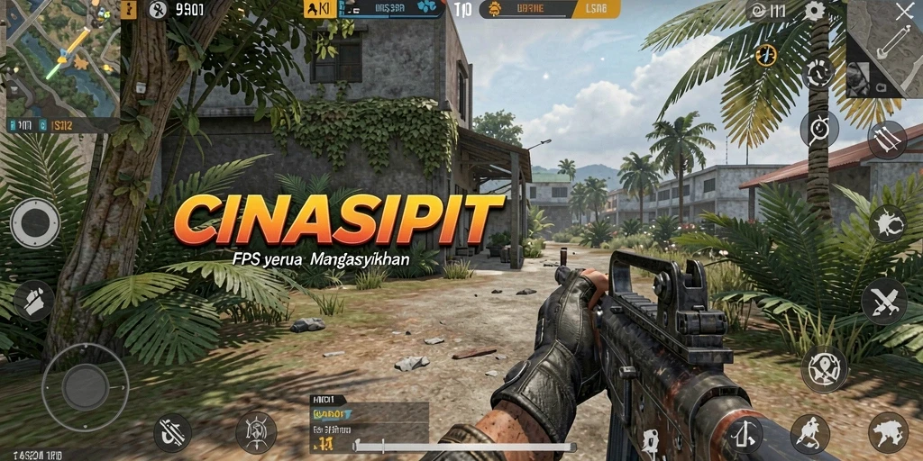 Screenshot CINASIPIT menunjukkan aksi tembak-menembak yang mendebarkan.