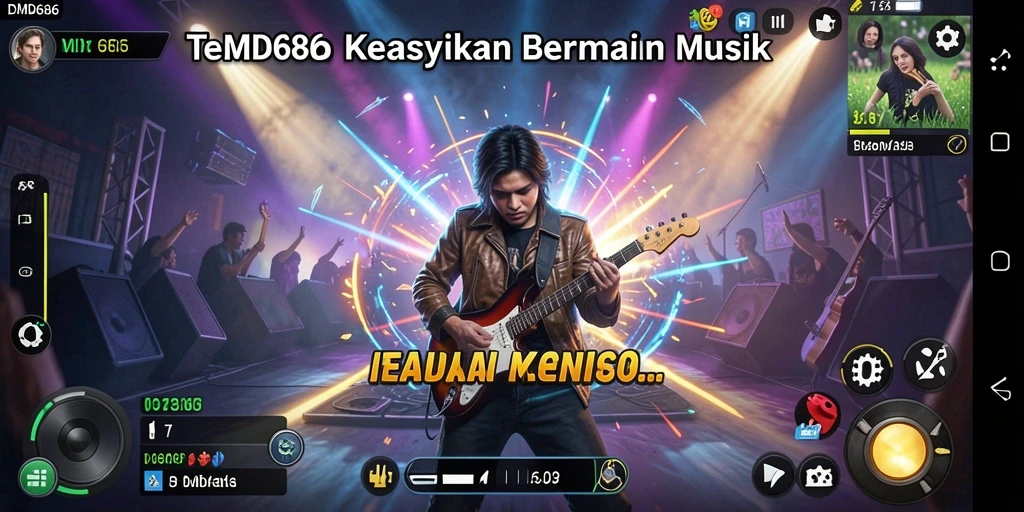 Tampilan utama gameplay DMD686 yang menarik dan interaktif.