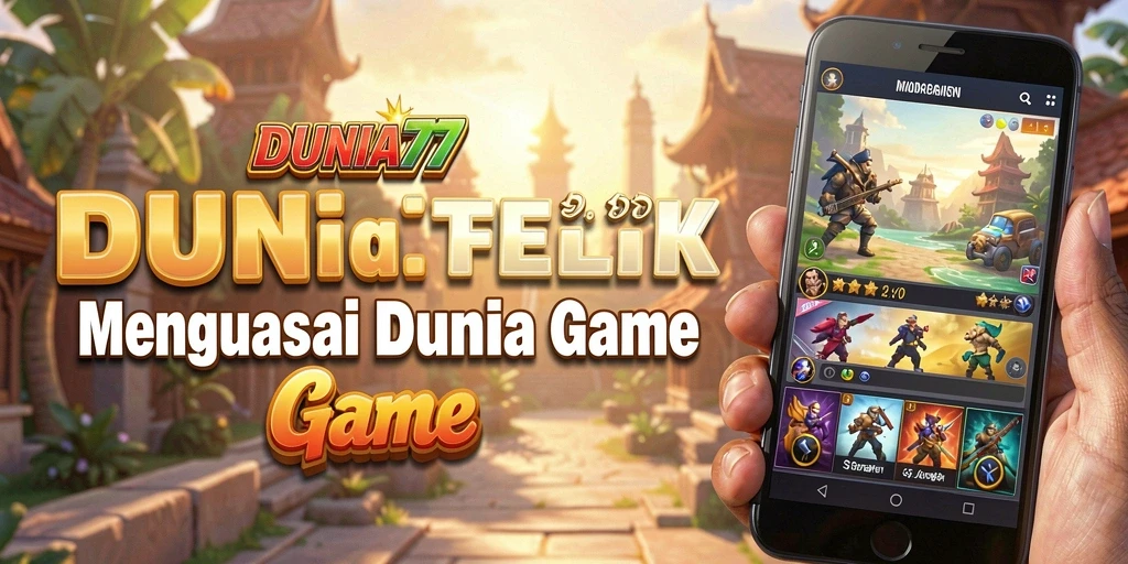 Tampilan gameplay DUNIA77 yang seru dan menantang.