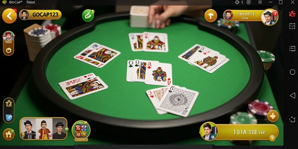 Tampilan gameplay Gaple yang menarik dan interaktif dalam GOCAP123.