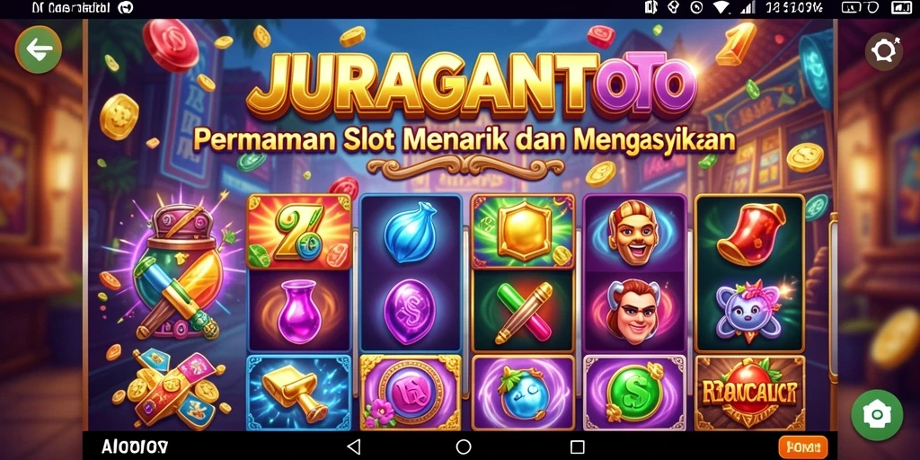 Screenshot gameplay <strong>JURAGANTOTO</strong> menampilkan kemenangan slot yang mengasyikkan.
