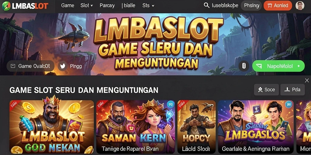 Tampilan gameplay seru dan grafis menawan di LMBASLOT.