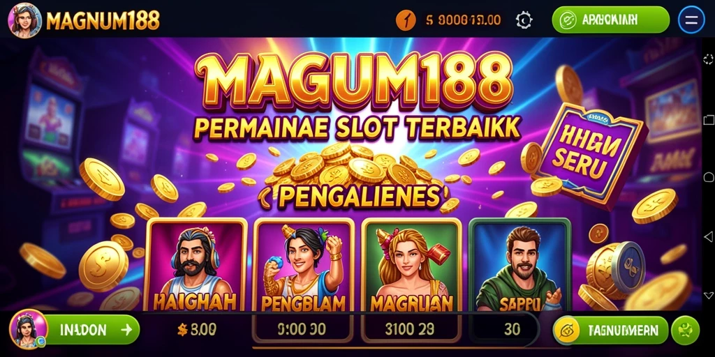 Screenshot utama MAGNUM188 menampilkan gameplay Slot yang mengasyikkan.