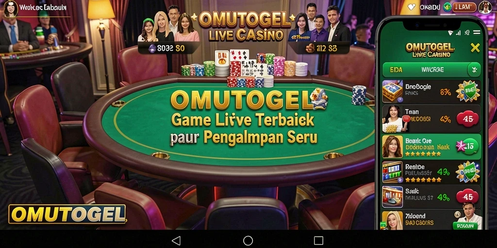Gameplay seru dan interaktif dalam aplikasi Live Casino OMUTOGEL.