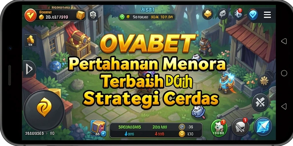Menampilkan pertarungan seru dalam game Tower Defense yang menantang.
