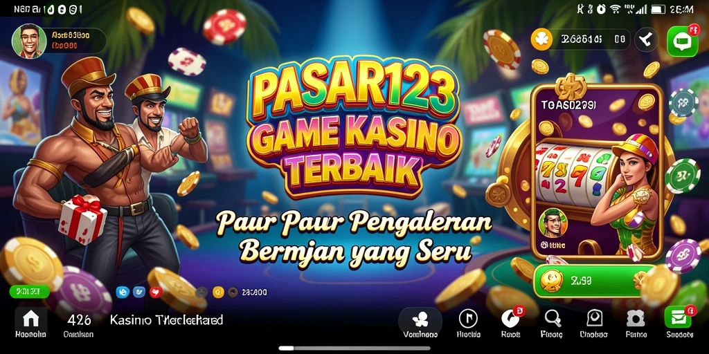 Screenshot gameplay PASAR123 menampilkan aksi seru permainan Kasino.