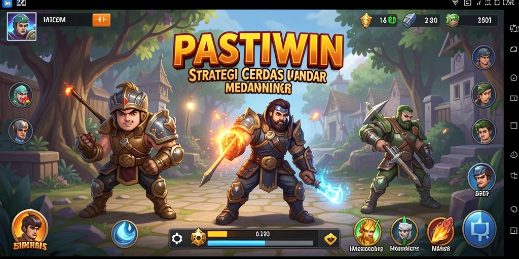 Screenshot menampilkan gameplay PASTIWIN dengan strategi mendalam.