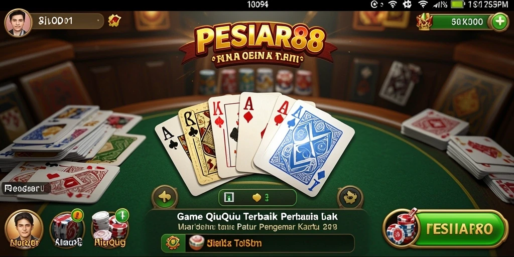 Tangkapan layar gameplay QiuQiu yang mendebarkan di PESIAR88.