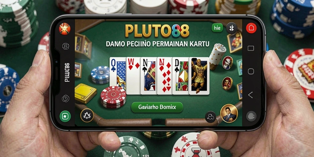 Tampilan gameplay seru dan interaktif PLUTO88 yang membuat Domino semakin menarik.