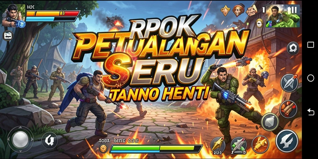 Tampilan gameplay RPOK yang penuh aksi dan keseruan.