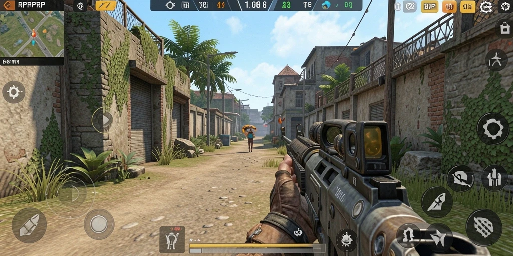 Tampilan gameplay RPRPRP yang seru dalam aksi TPS.