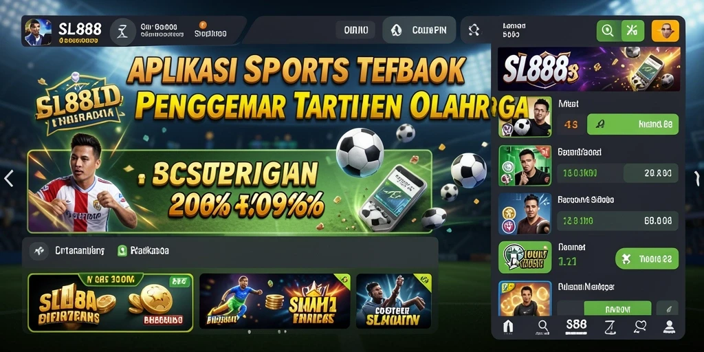 Screenshot gameplay SL888 yang menampilkan taruhan olahraga secara langsung.