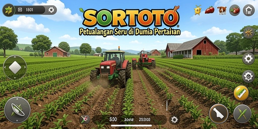 Gameplay menarik SORTOTO dengan grafis pertanian yang memukau.