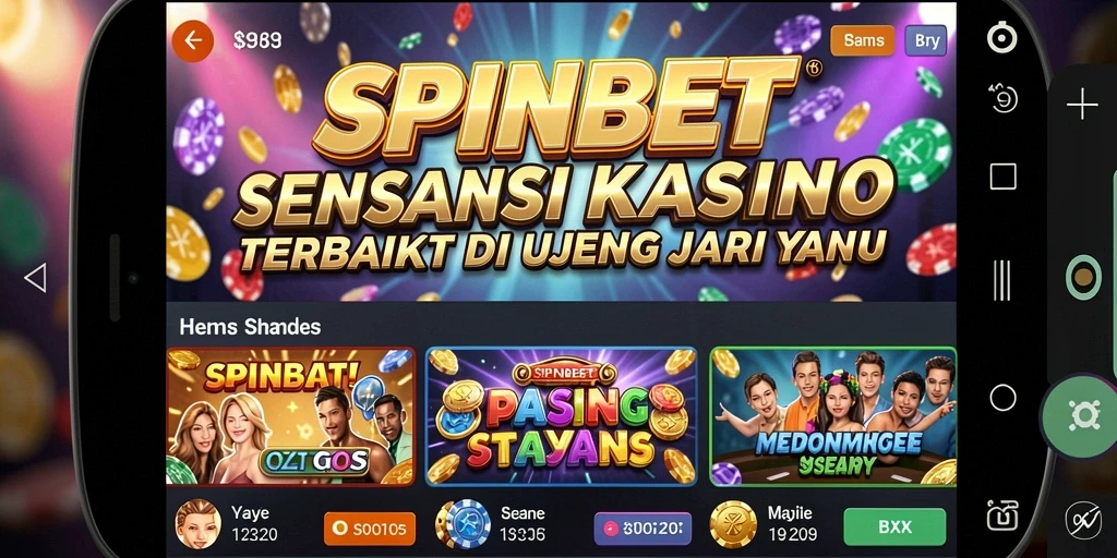 Tampilan gameplay SPINBET yang mendebarkan dan penuh warna.