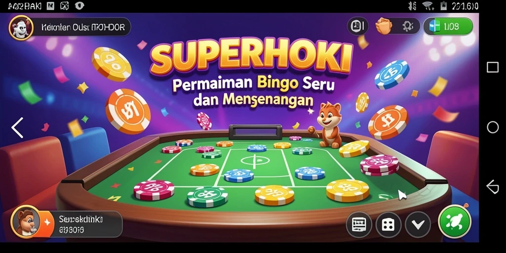 Tampilan gameplay <strong>SUPERHOKI</strong> dengan suasana Bingo seru.