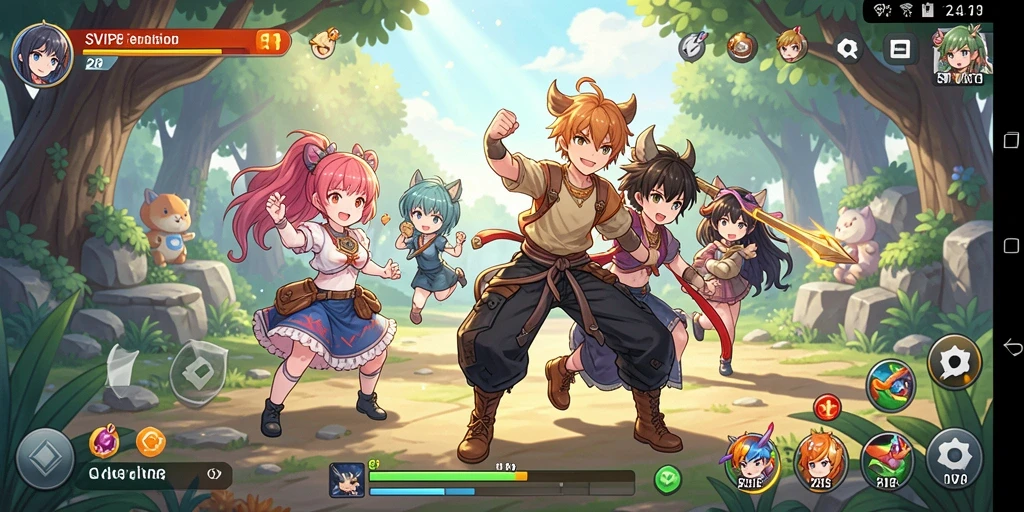 Tampilan gameplay <strong>SVIP8</strong> yang mengagumkan dengan karakter anime favorit.