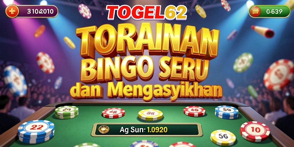 Screenshot gameplay TOGEL62 menampilkan suasana bingo yang seru dan menyenangkan.
