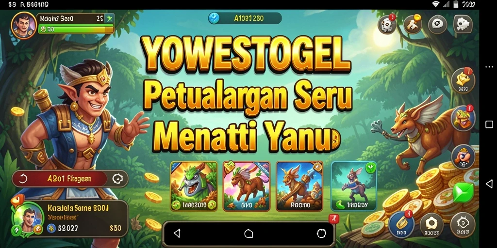 Tampilan gameplay YOWESTOGEL yang penuh aksi dan petualangan.