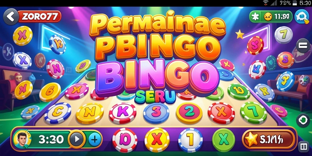 Tampilan gameplay seru dalam aplikasi Bingo ZORO77.